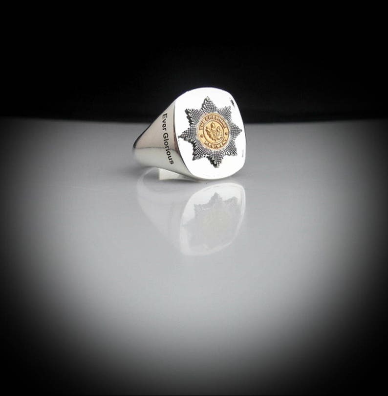 22nd Cheshire Regiment Bespoke Gold Plated Emblem Ring Etsy