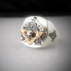 Masonic Silver Ring By Sir Yes Sir