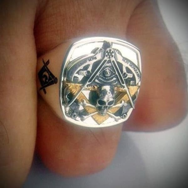 Masonic Silver Ring By Sir Yes Sir
