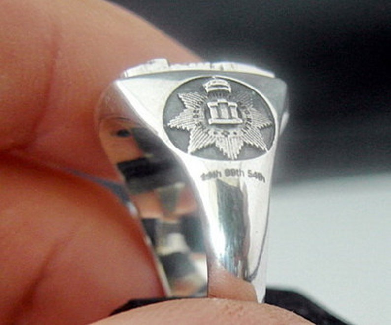 Devonshire & Dorset Regiment Bespoke Ring Oxidized Silver - Etsy