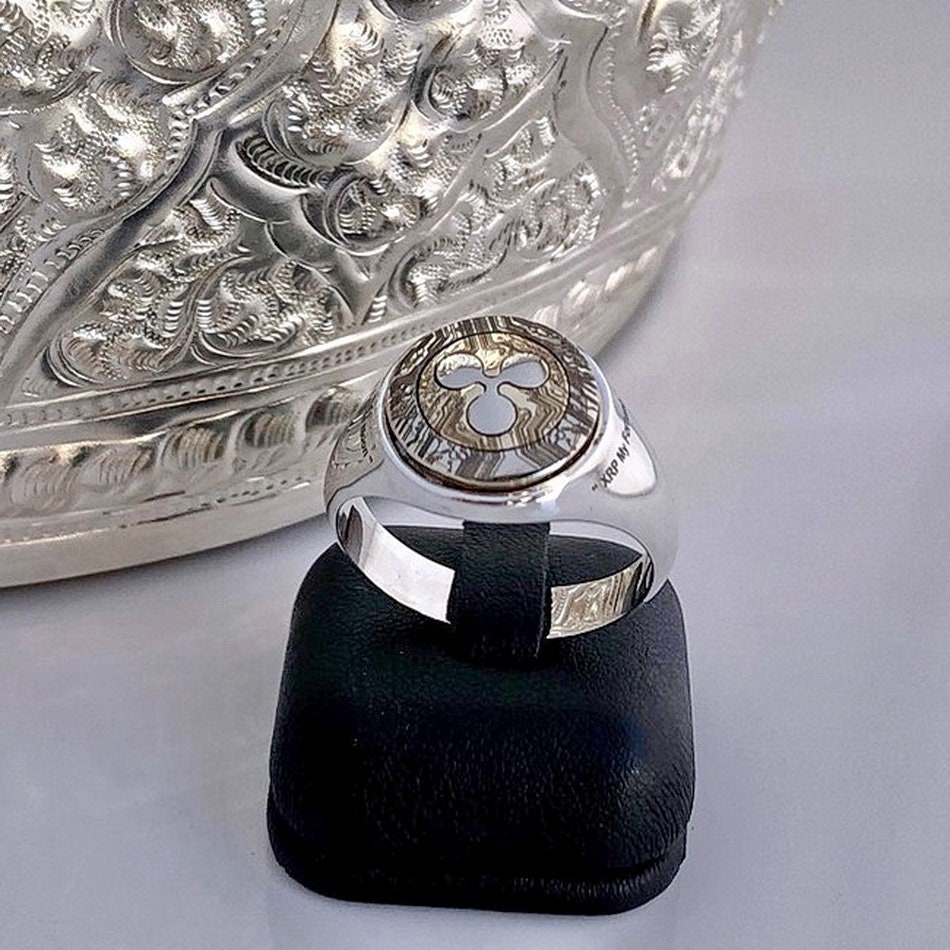 Ripple XRP Crypto Currency Coin Ring Unisex - Etsy