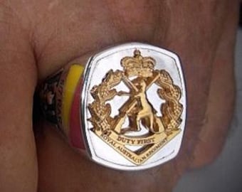RAR  2/4 Regiment Ring with color patch