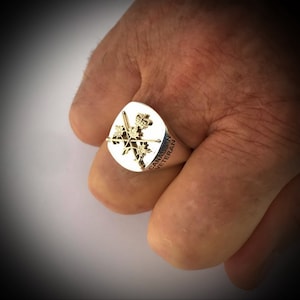 Army Ring Canada in Sterling Silver