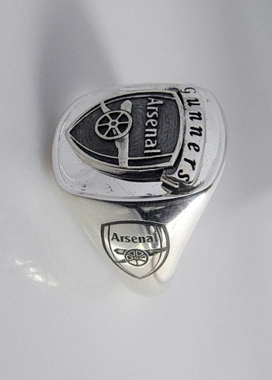 超希少 サッカー アーセナル リング Arsenal ring アーセナル オフィシャル シルバープレート リング CR