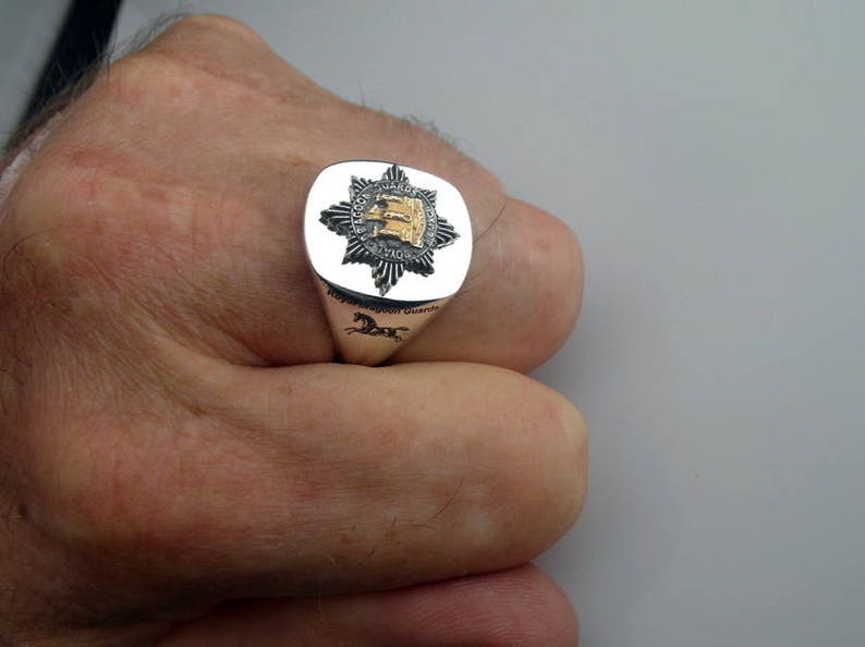 Royal Dragoon Guards Regiment Bespoke Silver Ring