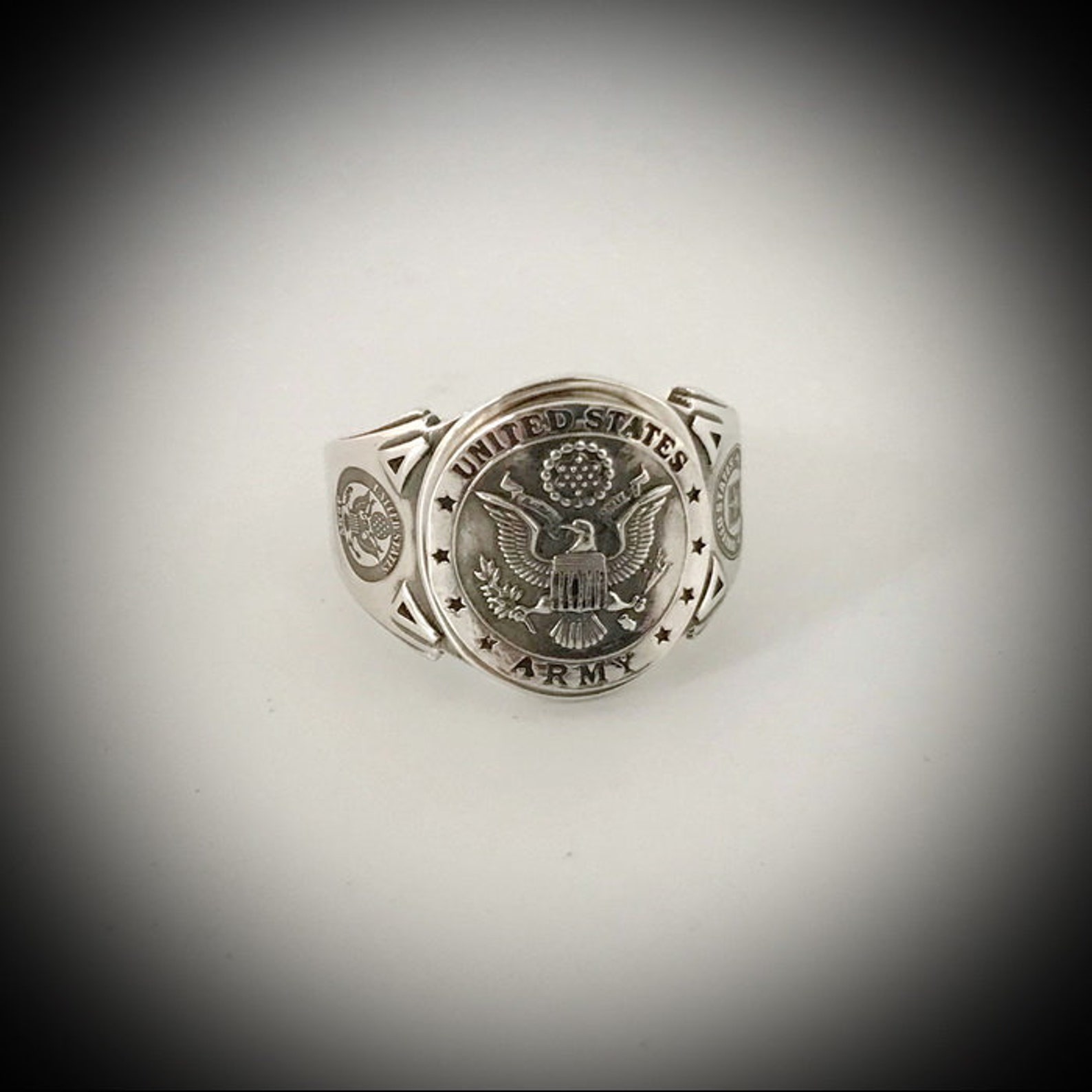 United States Army Ring Sterling Silver by Sir Yes Sir - Etsy