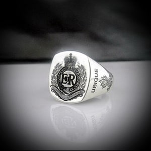Royal Engineers Bespoke Sterling Silver Ring