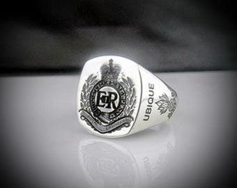 Royal Engineers Bespoke Sterling Silver Ring