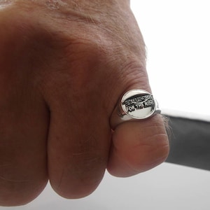 Triumph Sterling Silver Bespoke Pinkie Ring