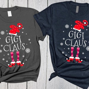 Gigi Claus Shirt, Gigi Shirts, Santa Claus Suit, Christmas Shirt, Gigi Gifts, Gigi Shirt, Personalized Shirt, Funny Christmas Shirt