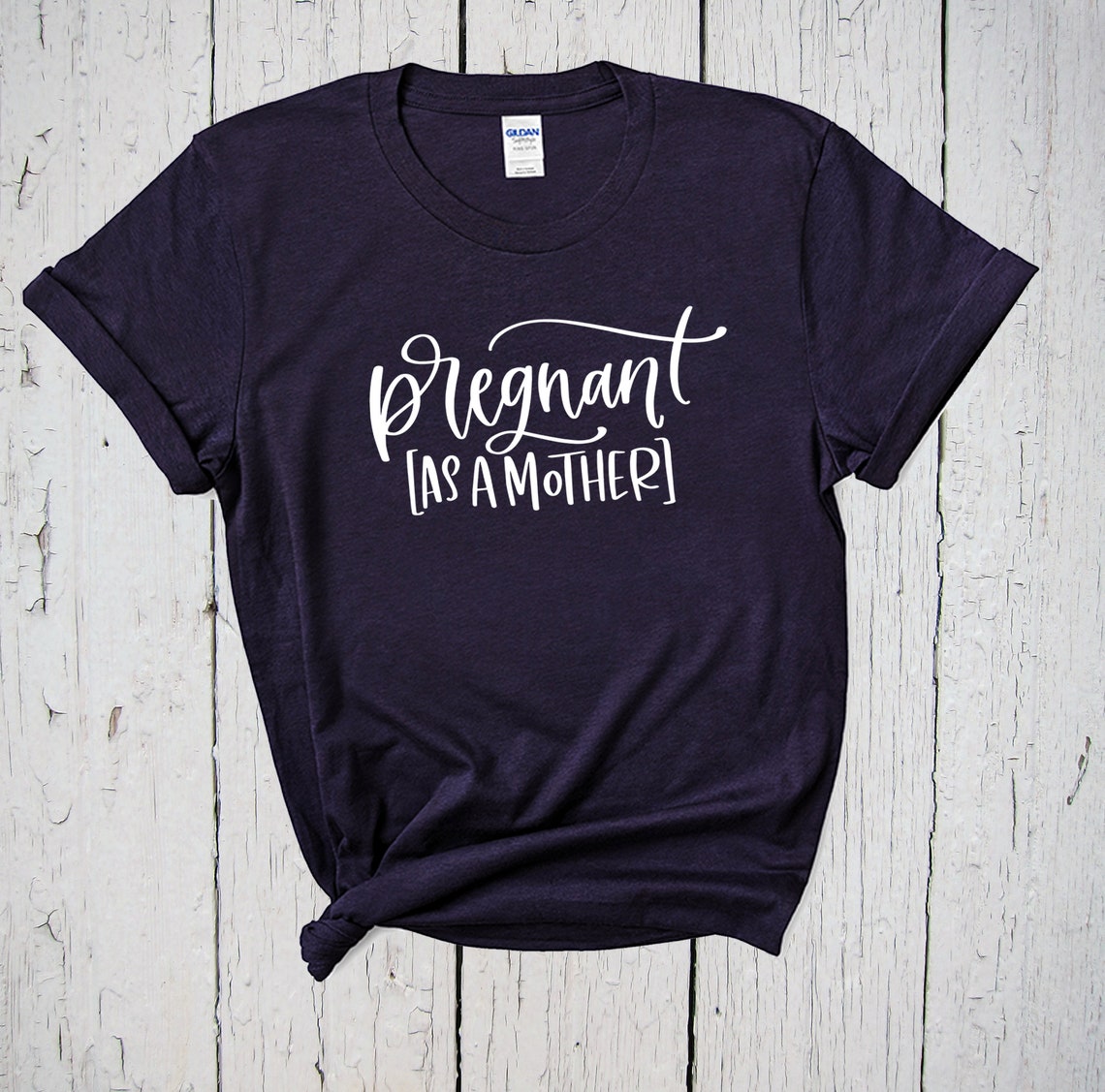 Pregnant As A Mother Shirt Pregnant T Shirt Expecting Mom Etsy