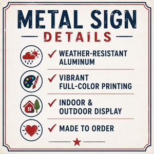 Metal Sign Details
