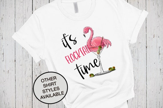 Funny Flamingo T Shirt Flocktail Drinking Party Bird Gift Funny Flamingo T Shirt Flocktail Drinking Party Bird Gift