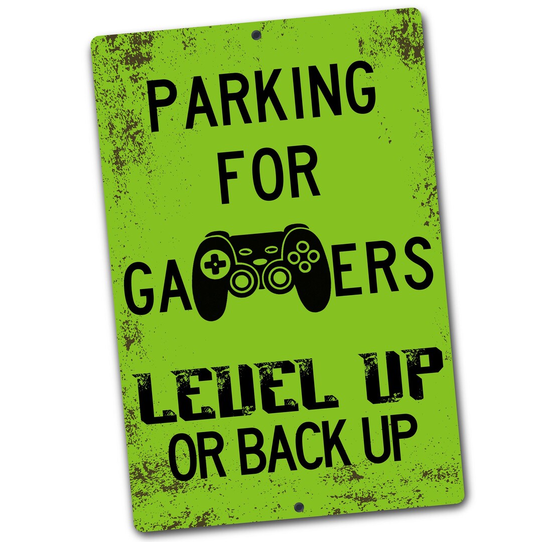 Parking for Gamers Only Sign, Video Game Room Decor, Gamer Gift, Funny ...