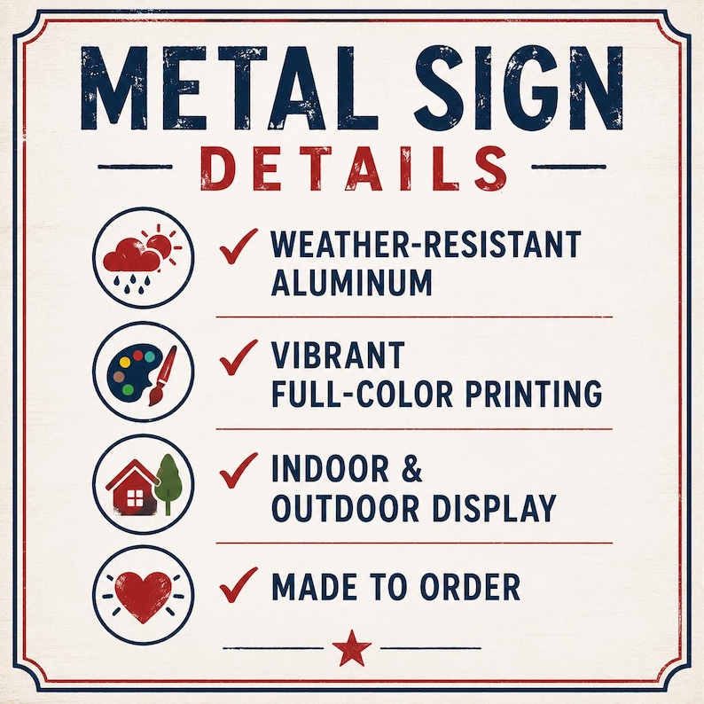 Metal Sign Details