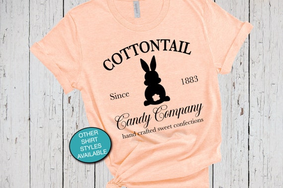 Easter Shirt, Cottontail Candy Company, Easter Bunny, Rabbit Shirt