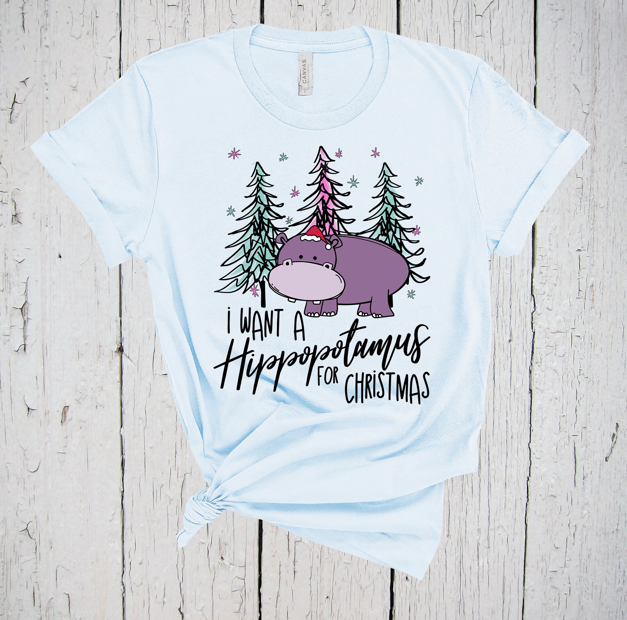 I Want A Hippopotamus For Christmas T-Shirt I Want A Hippopotamus For Christmas T-Shirt