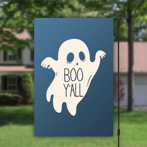 Boo Y&#39;all Halloween Ghost Porch Flag, Camping Flag, Yard Flag, Welcome Garden Flag, Halloween Flag, House Flag, Yard Flag, Fall Garden Flag