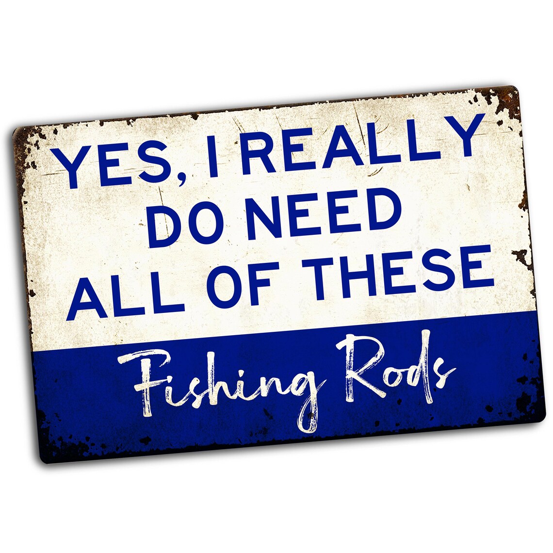 Fishing Rods Sign, Funny Garage Wall Decor, Man Cave Sign for Him ...