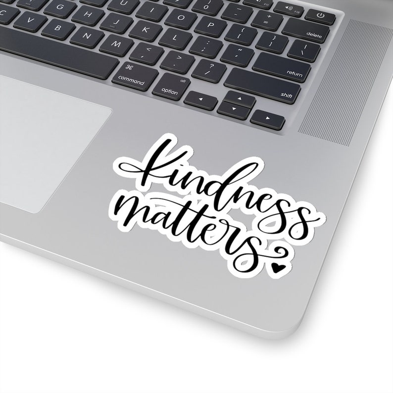 Kindness Matters, Water Bottle Sticker, Black Lives Matter, Equality Sticker, Solidarity Sticker, Kindness Stickers, Waterproof Sticker image 1