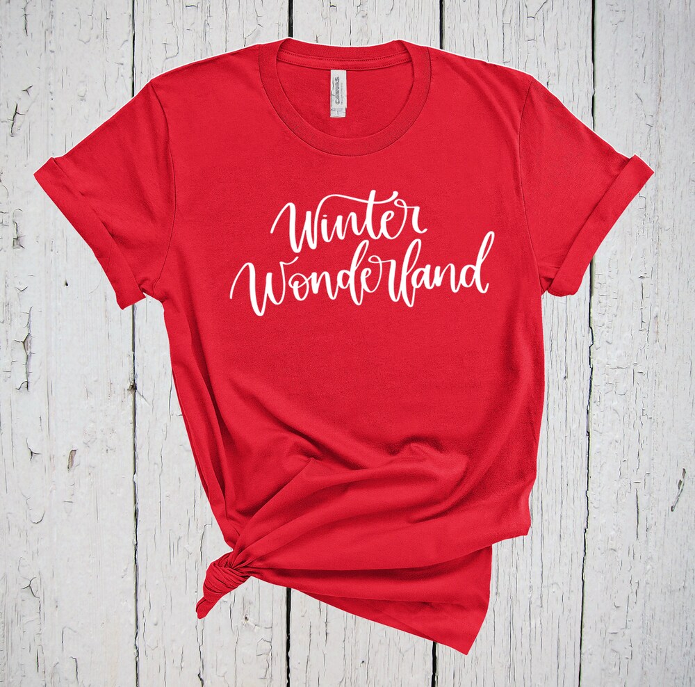 New Fashion Winter Wonderland, Christmas Shirt, Holiday Shirt, Christian Shirt, Shirts With Sayings, Christmas Shirts, Nature Shirts, Winter T Shirts