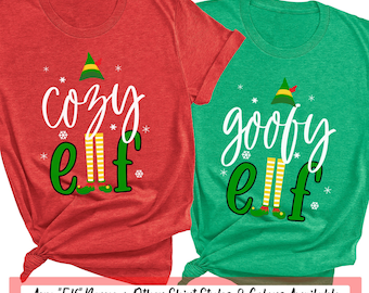 Elf Family Shirts, Family Christmas Shirts, Personalized Shirts, Custom Shirts, Christmas Shirts, Elf Shirt, Matching Outfits, Holiday Tees