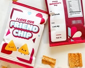 Friend Chip Bag Valentine, school valentine, cute valentine, printable, no candy valentine, chip bag valentine - INSTANT DOWNLOAD