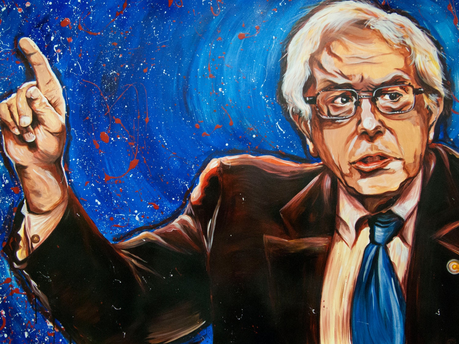 Bernie Sanders Painting Fine Art Print From Original - Etsy