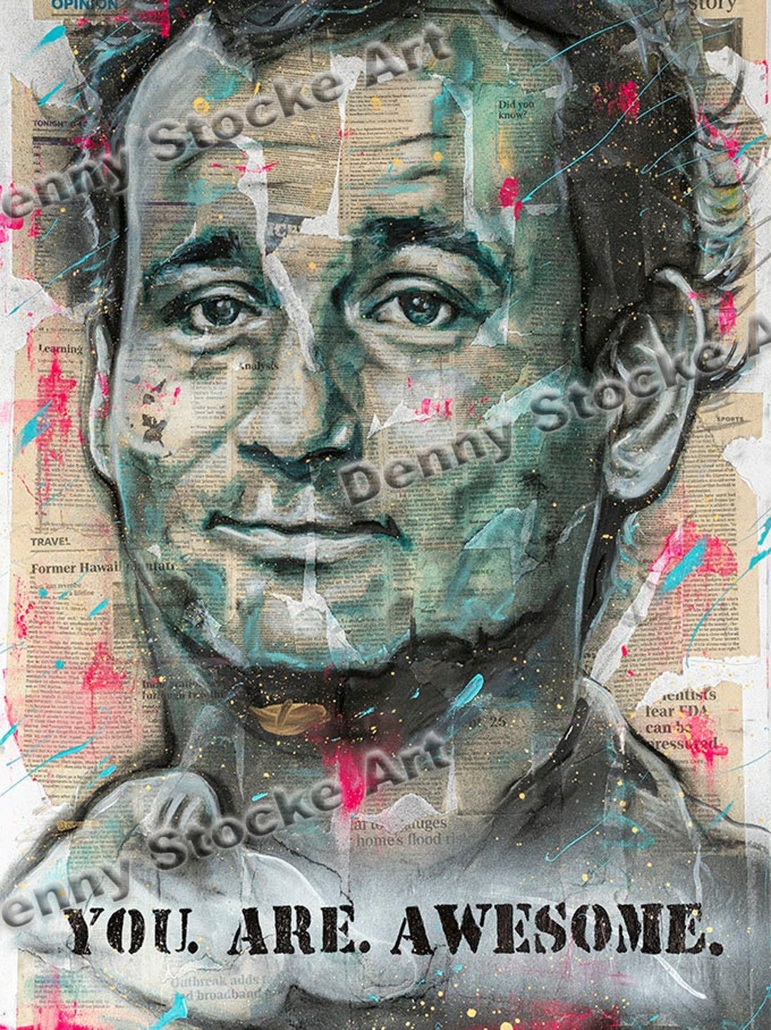 You Are Awesome Poster Print From Original Inspired Media Etsy UK