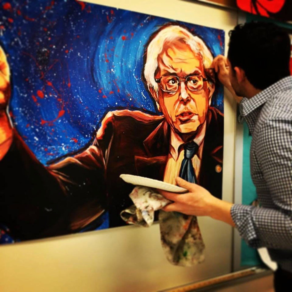 Bernie Sanders Painting Fine Art Print from original Etsy