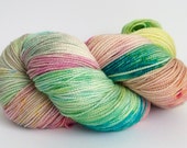 Hand Dyed, Superwash, Merino, Yarn, Stellia, Wool, Sport, Sock, 4 Ply, Sparkle