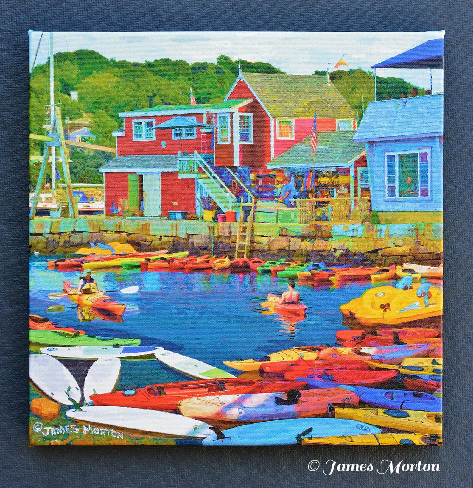 Rockport Massachusetts Art Print North Shore Kayak 12in X Etsy