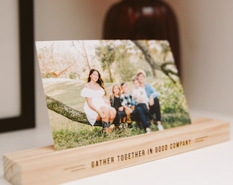 Gather Together in Good Company Wooden Photo Ledge