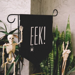 Eek Halloween Garden Flag