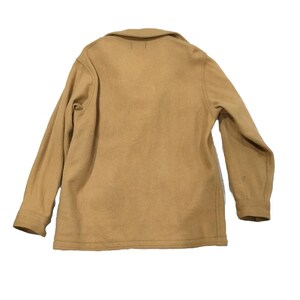 Vintage 70er Jahre Pendleton Tan Brown Solid Wolljacke Ranch Mantel Größe Large Bild 9