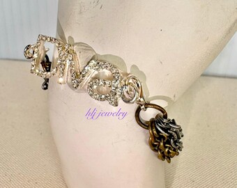 Diva Bling - Rhinestone Diva Connector with multi-chain band