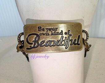 Be Your Own Kind of Beautiful 7.5" Connector Bracelet with Jasper beads