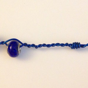 Bracelet Helper - Wire Wrapped with Euro Beads and Alligator Clip, Bracelet buddy, bracelet valet
