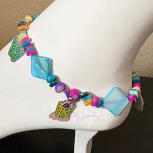 Playing In The Sand 9&quot; Stretch Anklet, beach wear, beach vibes, sand castle
