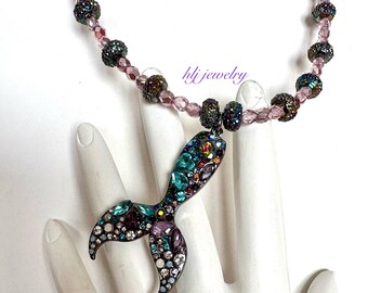 Shiny Mermaid Dreams 20" Necklace with sparkle beads