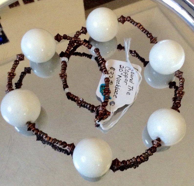 Round The Copper 20 Inch Necklace
