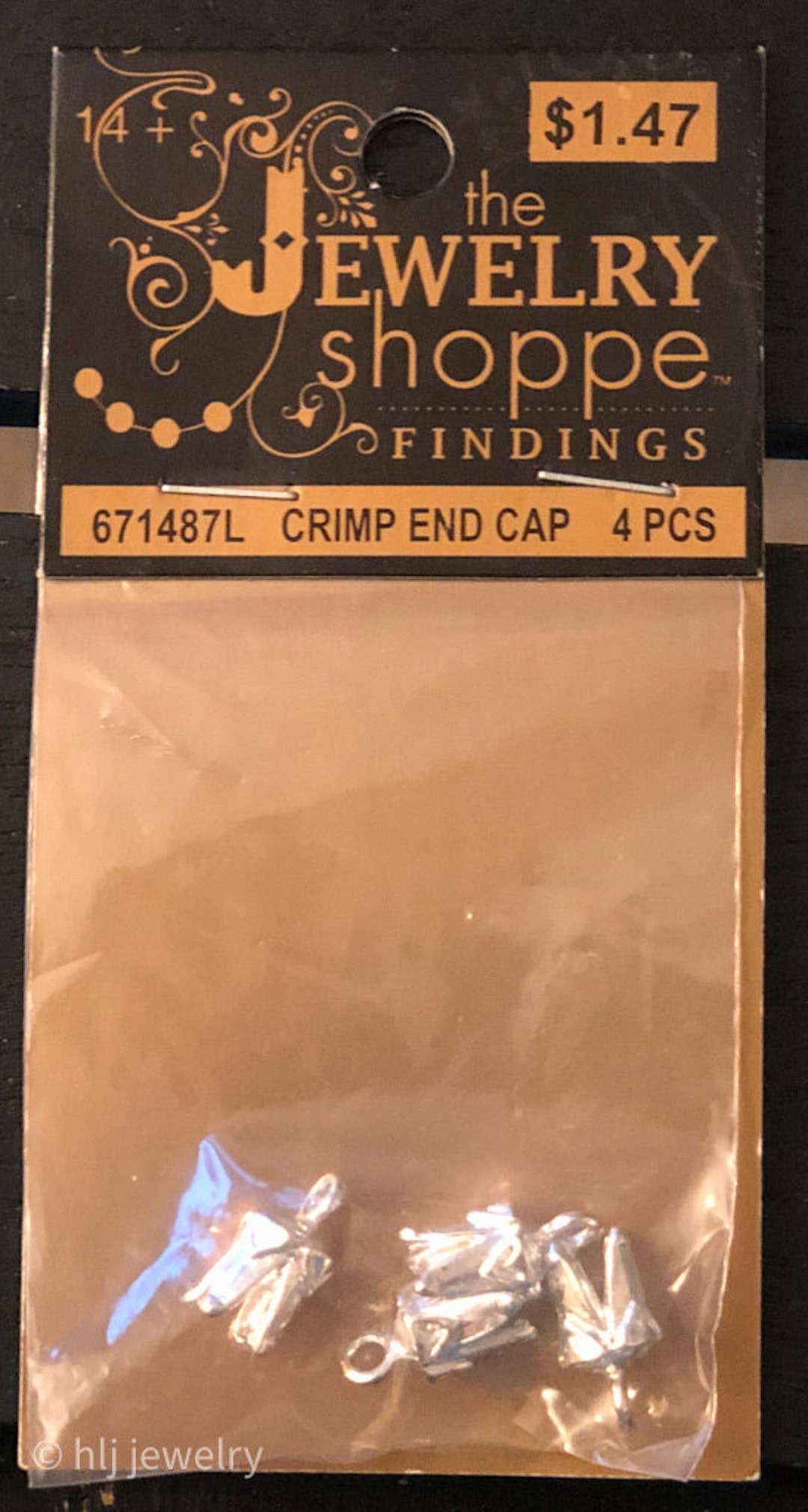NIP the Jewelry Shoppe Findings 4pc Silver Crimp End Caps Etsy