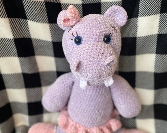 Crochet Pattern: Ballerina Hippo