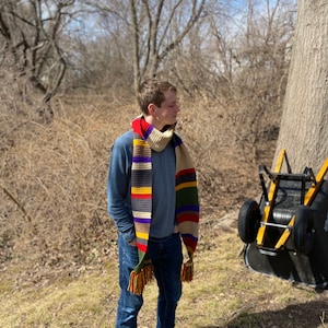 Time and Space scarf