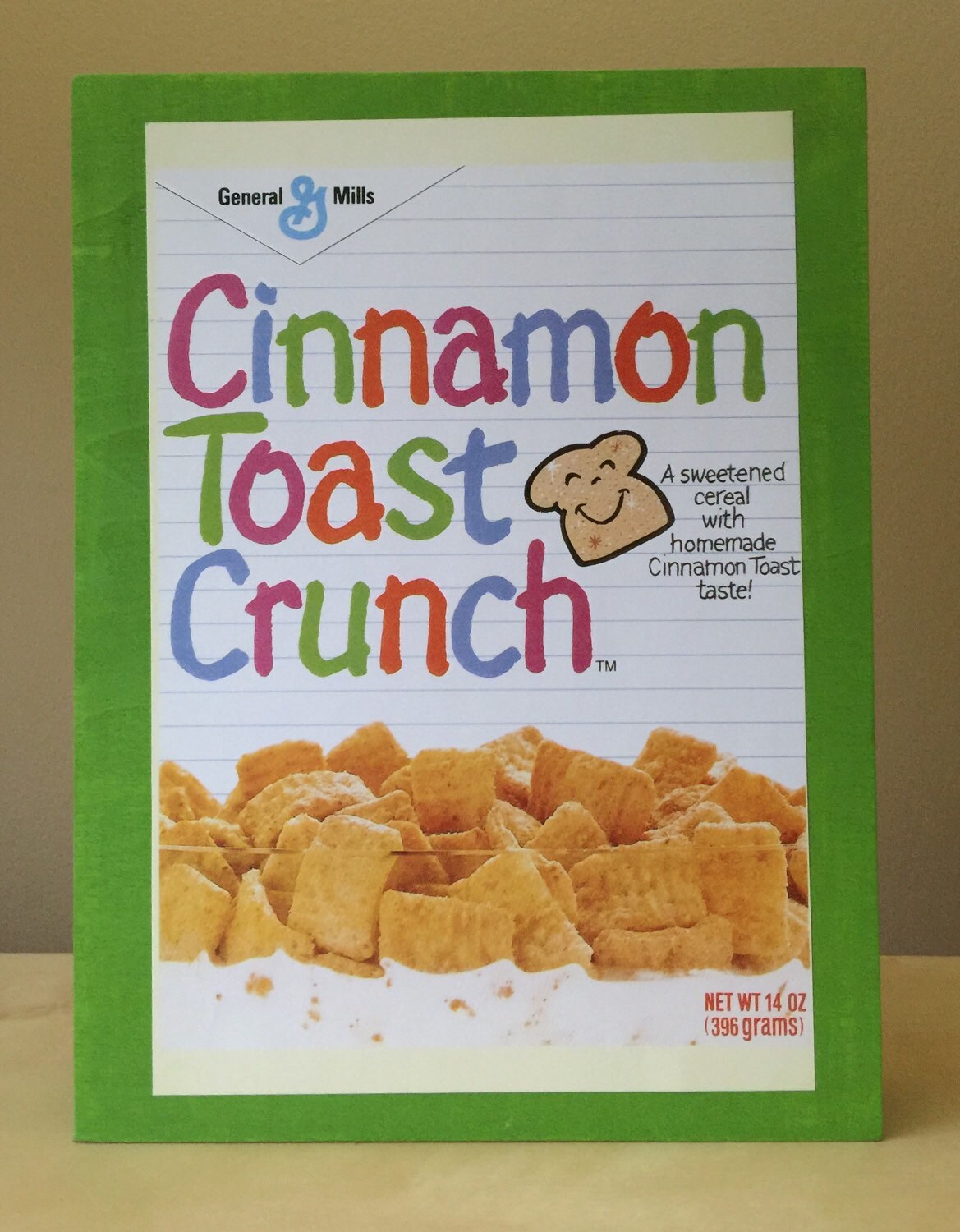 Retro Cinnamon Toast Crunch Box Art Wooden panel showcases a Etsy