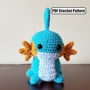 Mudkip Amigurumi Crochet Pattern