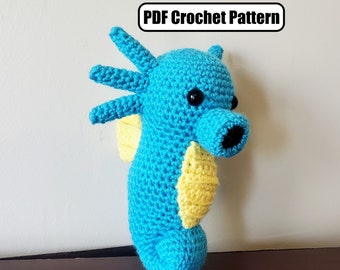 Patrón de crochet Horsea Amigurumi