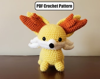 Fennekin Amigurumi Crochet Pattern