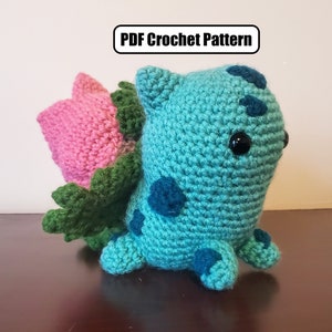 Ivysaur Amigurumi Crochet Pattern