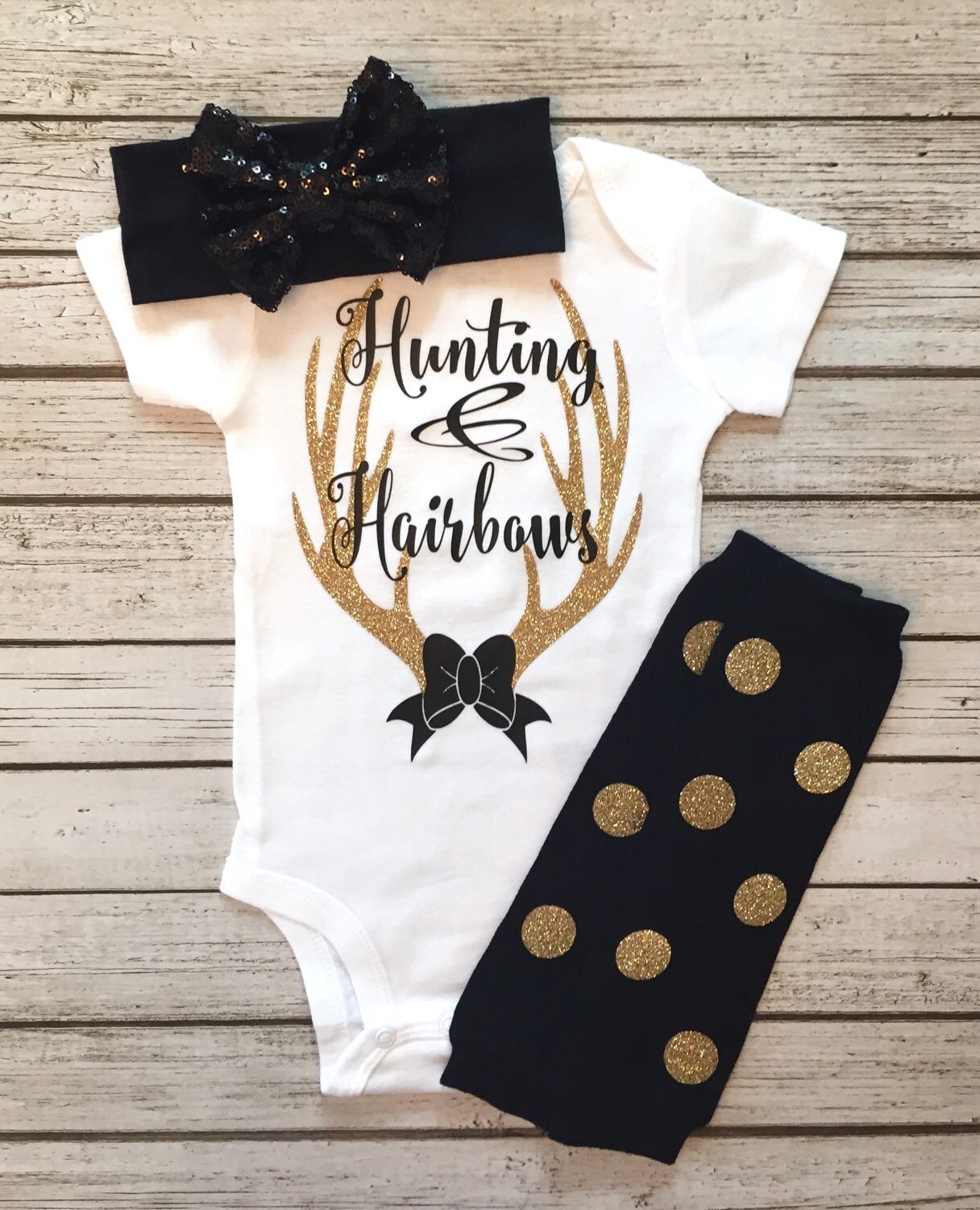 Hunting and Hairbows Bodysuit Deer Bodysuit Girls Hunting Etsy